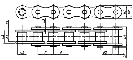 The roller drive chains, precise – one-row type