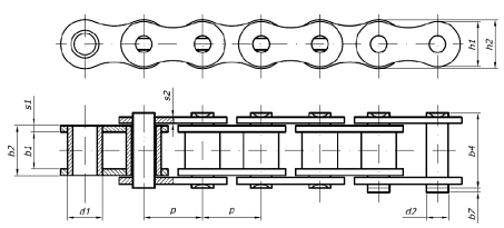 Sleve chains one-row type