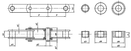 FV type carrier chains