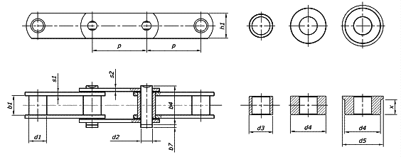 M type carrier chains