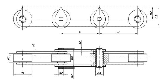 MT type roller chains