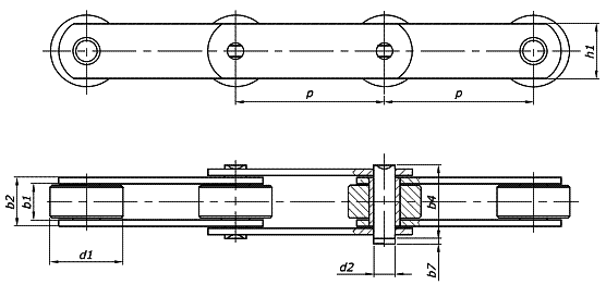 Roller pulling chains – chains with high rollers