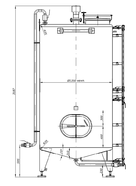 Zbiornik akcyzowy technologiczny V=3m³