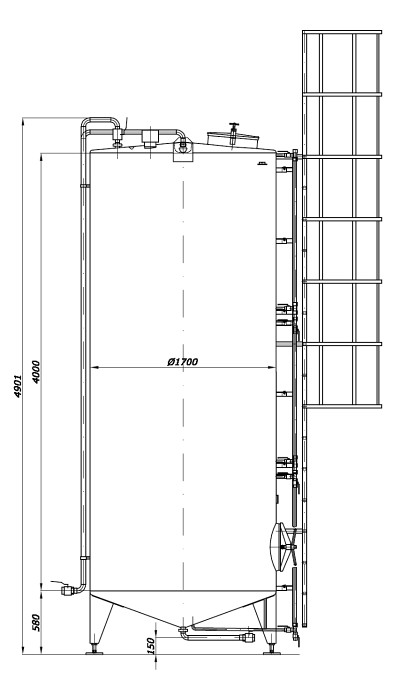 Zbiornik akcyzowy technologiczny V=9m³. PLT 05134