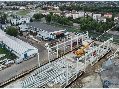 Budowa Konstrukcji wsporczej pod elektrowciągi 