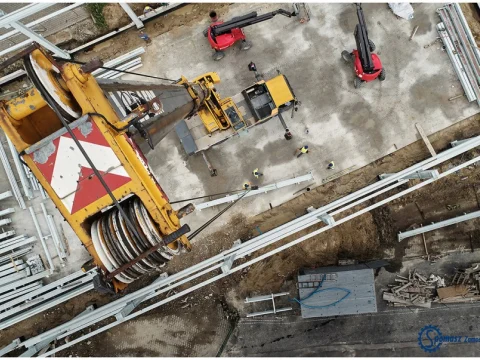 Budowa Konstrukcji wsporczej pod elektrowciągi 